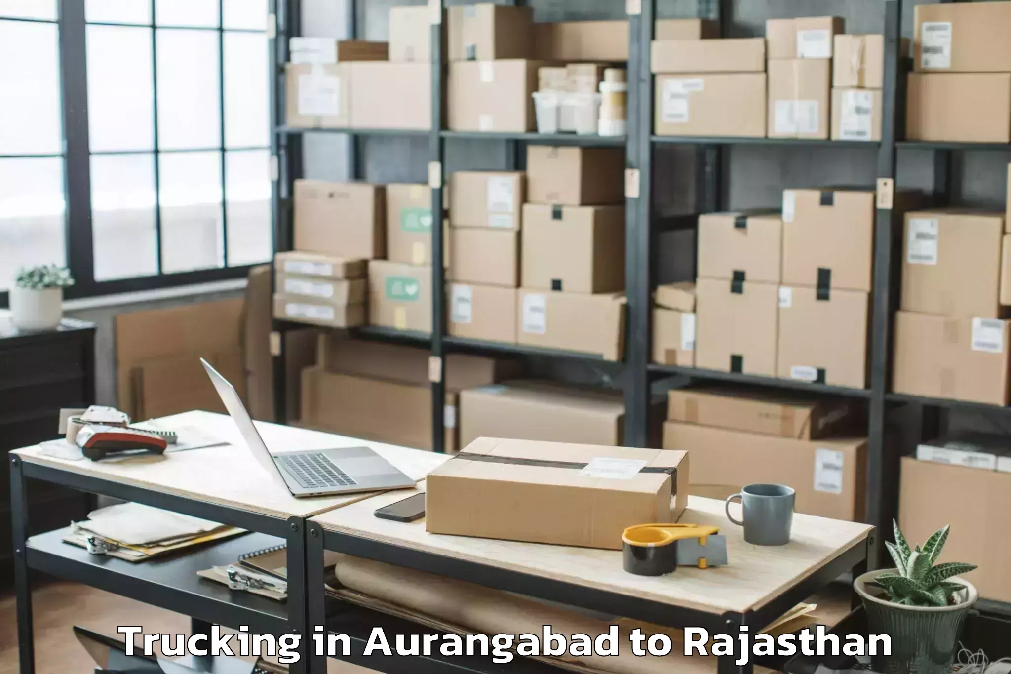 Top Aurangabad to Banswara Trucking Available